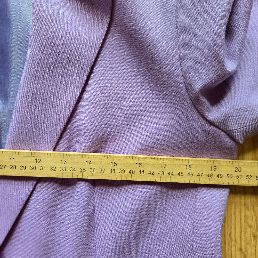 PENDLETON Women Vintage Wool Blazer Silk Knit Top Set L Old Money Pastel Preppy - Picture 11 of 12